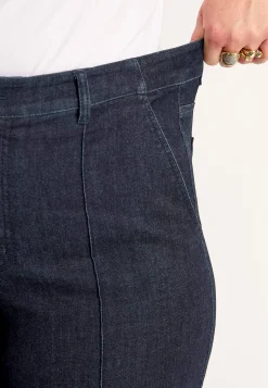 Brede jeans med syede pressefolder Mia | Cellbes