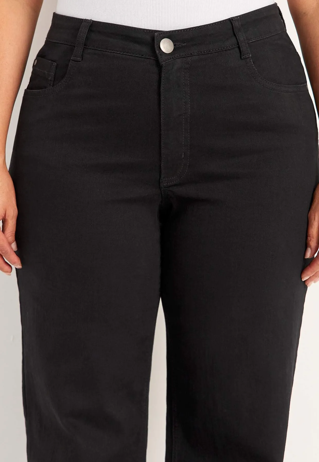 Brede, lange jeans med høj talje Renata | Cellbes