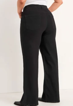 Brede, lange jeans med høj talje Renata | Cellbes