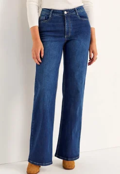 Brede, lange jeans med høj talje Renata | Cellbes