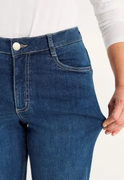 Brede, lange jeans med høj talje Renata | Cellbes