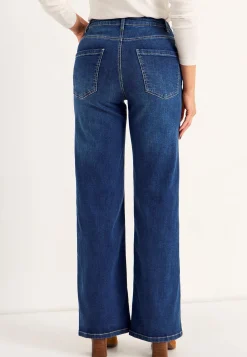 Brede, lange jeans med høj talje Renata | Cellbes