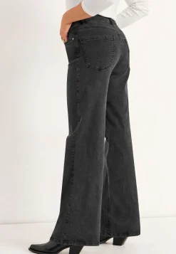 Brede, lange jeans med høj talje Renata | Cellbes