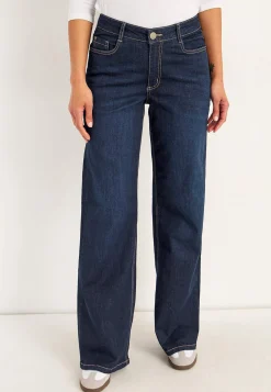 Brede, lange jeans med høj talje Renata | Cellbes