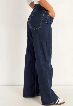 Brede, lange jeans med høj talje Renata | Cellbes