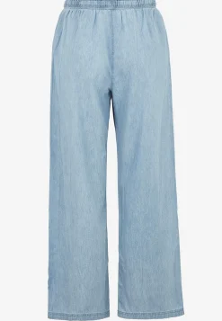Bukser i denim med brede ben