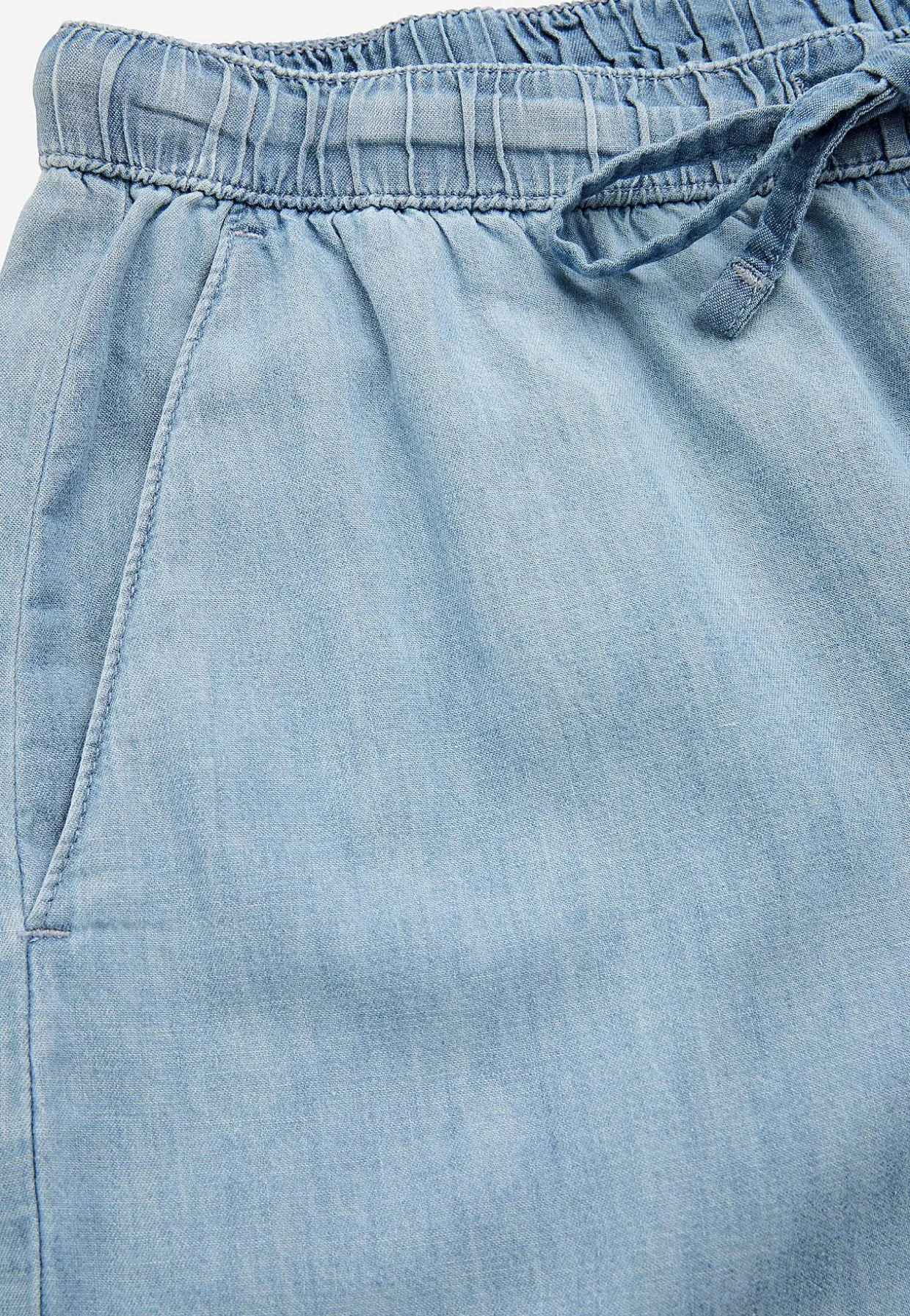 Bukser i denim med brede ben