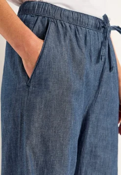 Bukser i denim med brede ben