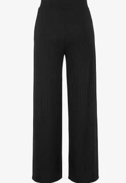 Bukser i ribbet jersey