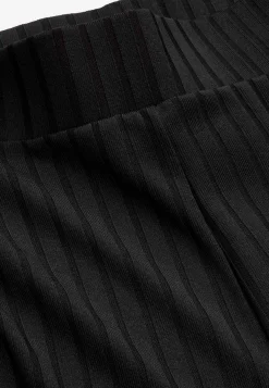 Bukser i ribbet jersey