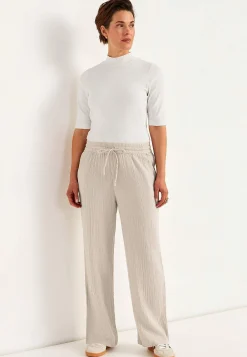 Bukser i rynket bomuld