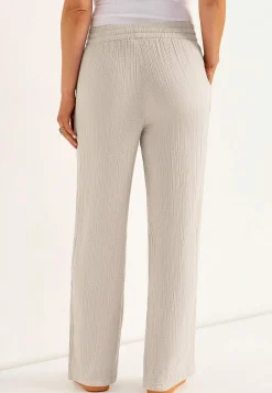 Bukser i rynket bomuld