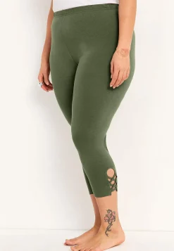 Capri leggings med dejlige detaljer 2-pack