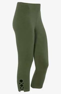 Capri leggings med dejlige detaljer 2-pack