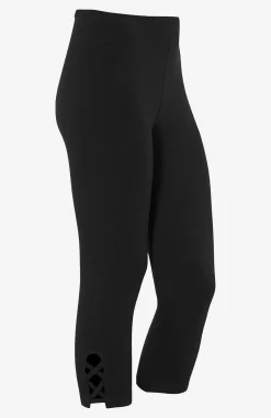Capri leggings med dejlige detaljer 2-pack