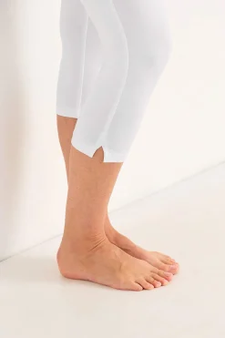 Capri leggings med sideslidser