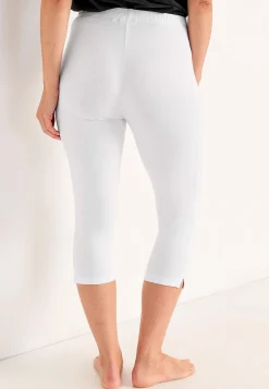 Capri leggings med sideslidser