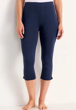 Capri leggings med sideslidser
