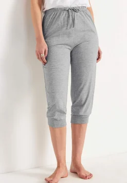 Capribukser i jersey med ribkant