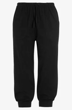 Capribukser i jersey med ribkant