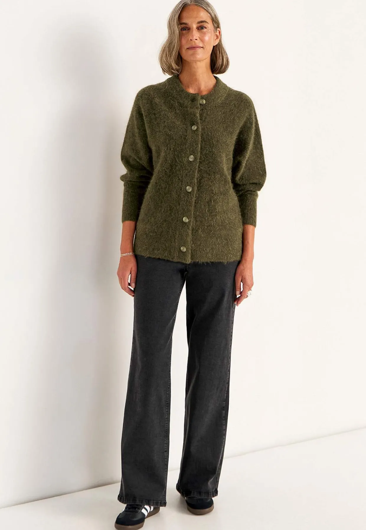 Cardigan Premium i mohair- og uldblanding | Cellbes