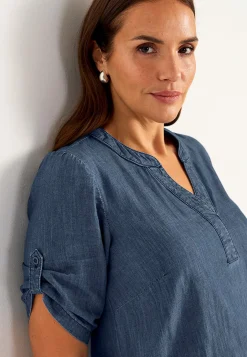 Cowboykjole i blødvasket denim