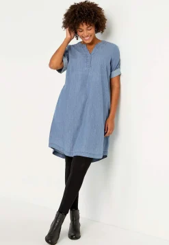 Cowboykjole i blødvasket denim