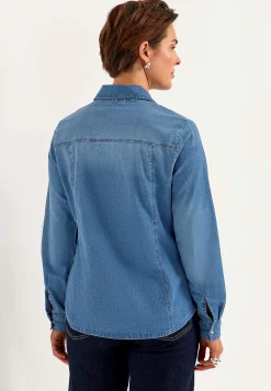 Cowboyskjorte i lidt lettere denim | Cellbes