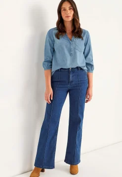 Cowboyskjorte med brystlomme