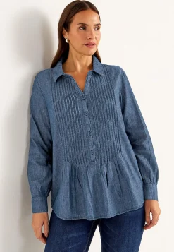 Cowboyskjorte med syede lægge | Cellbes