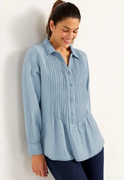 Cowboyskjorte med syede lægge