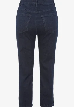 Crop jeans med design med fem lommer