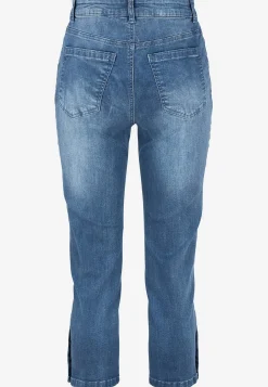 Crop jeans med design med fem lommer | Cellbes