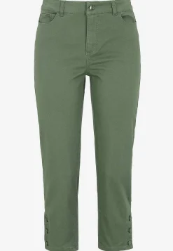 Crop jeans med design med fem lommer