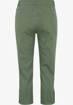 Crop jeans med design med fem lommer