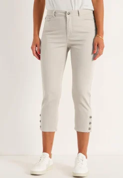 Crop jeans med design med fem lommer | Cellbes