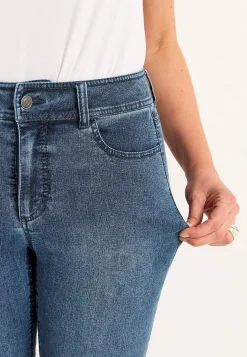 Crop jeans med superstræk Sara