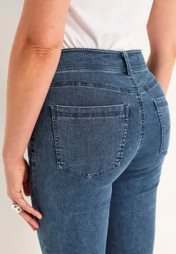 Crop jeans med superstræk Sara