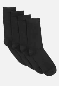 Damestrømper i bomuldsmiks 4-pack