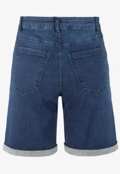 Denimshorts med komfortabelt stræk
