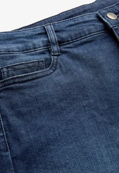 Denimshorts med komfortabelt stræk
