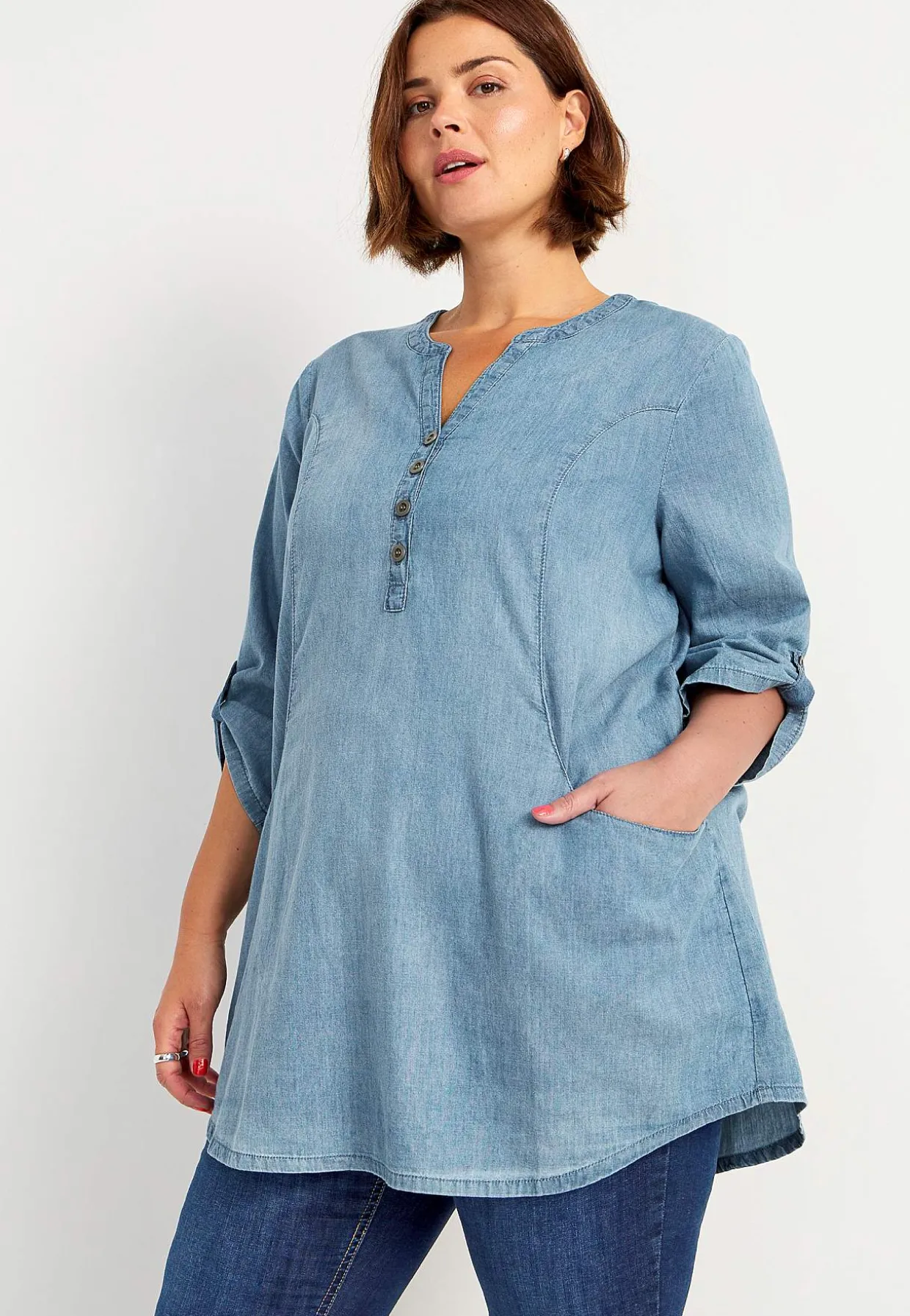 Denimtunika med lommer | Cellbes