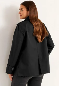 Dobbeltbrystet, kort trenchcoat | Cellbes