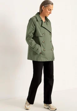 Dobbeltbrystet, kort trenchcoat | Cellbes