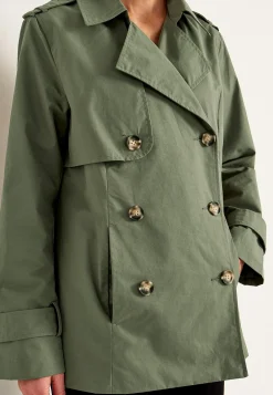Dobbeltbrystet, kort trenchcoat | Cellbes