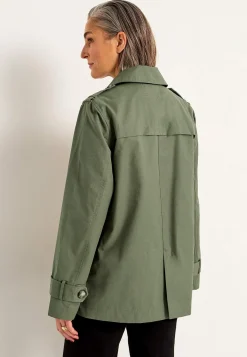 Dobbeltbrystet, kort trenchcoat | Cellbes