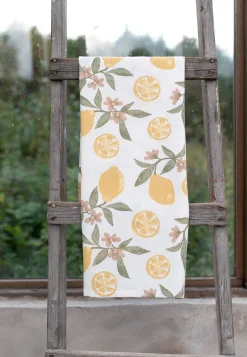 Dug med citronmønster 90x90 cm | Cellbes
