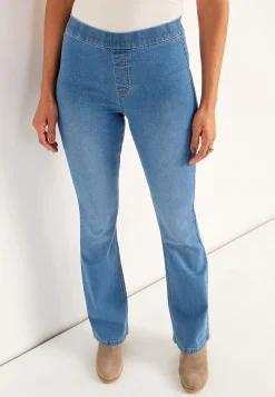 Elastisk jegging med bootcut