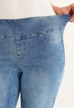 Elastisk jegging med høj elastisk talje Elin