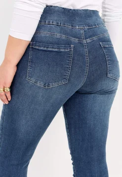 Elastisk jegging med høj elastisk talje Elin